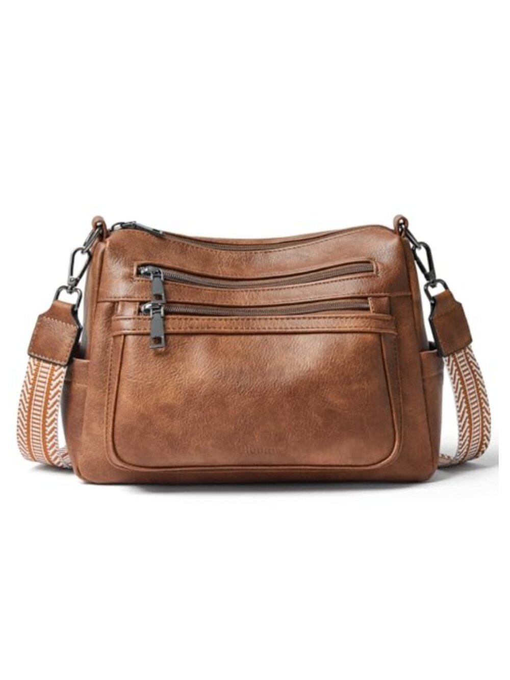 7L Vegan Leather Crossbody Bag with Adjustable Strap
